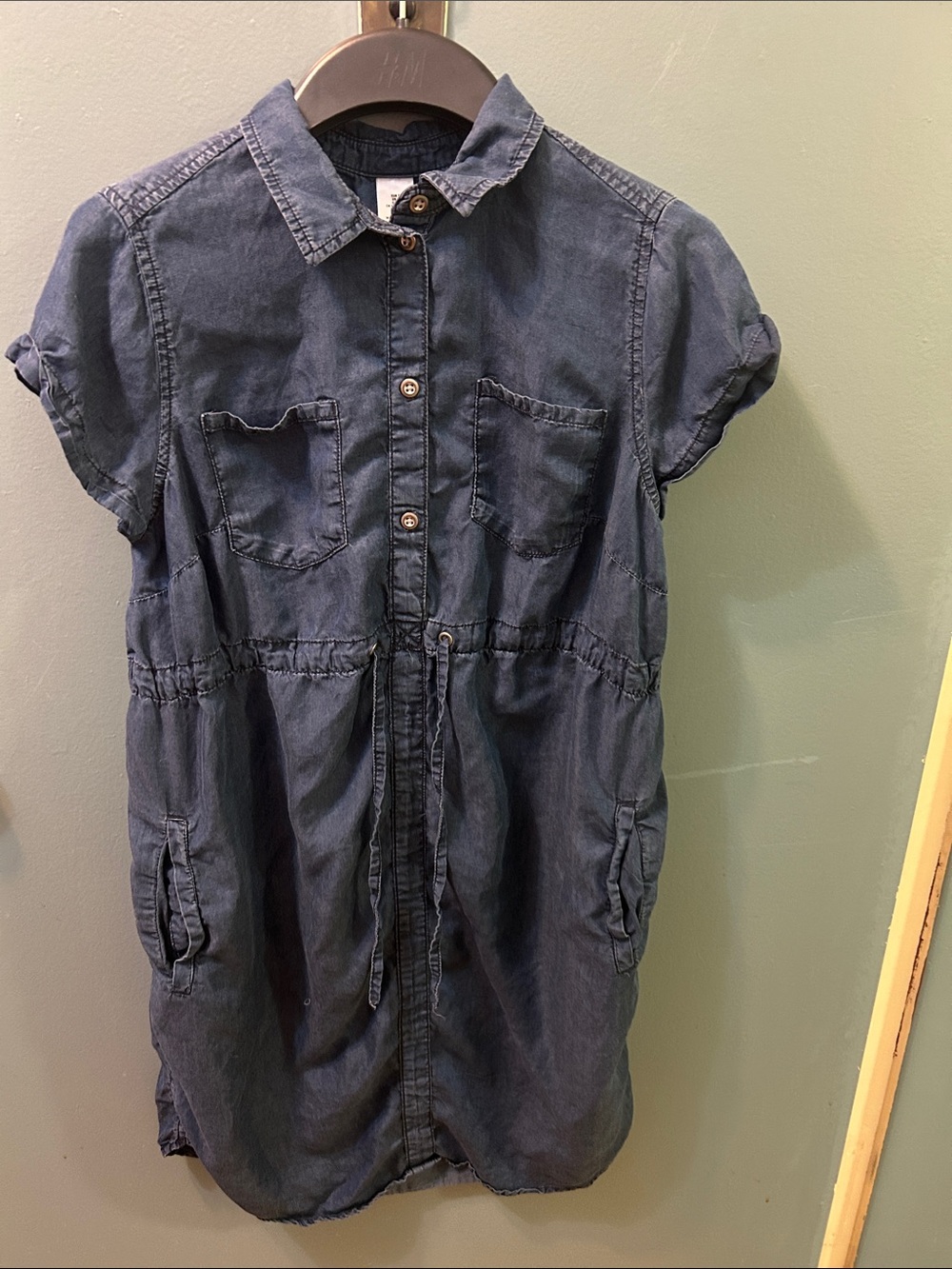 Maternity Denim Shirt Dress size SMALL